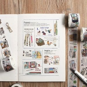 2 Washi Tape Bundle for Bullet Journal and Deco